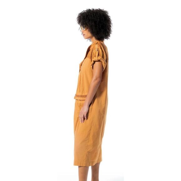 Burning Torch ALEXANDRIA UTILITARIAN DRESS in AMBER NWT Size XS - Picture 5 of 13